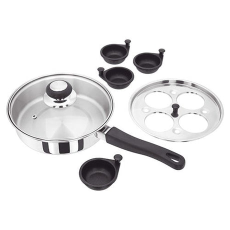 Judge Stainless Steel 20cm 4 Cup Egg Poacher - GENERAL COOKWARE - Beattys of Loughrea