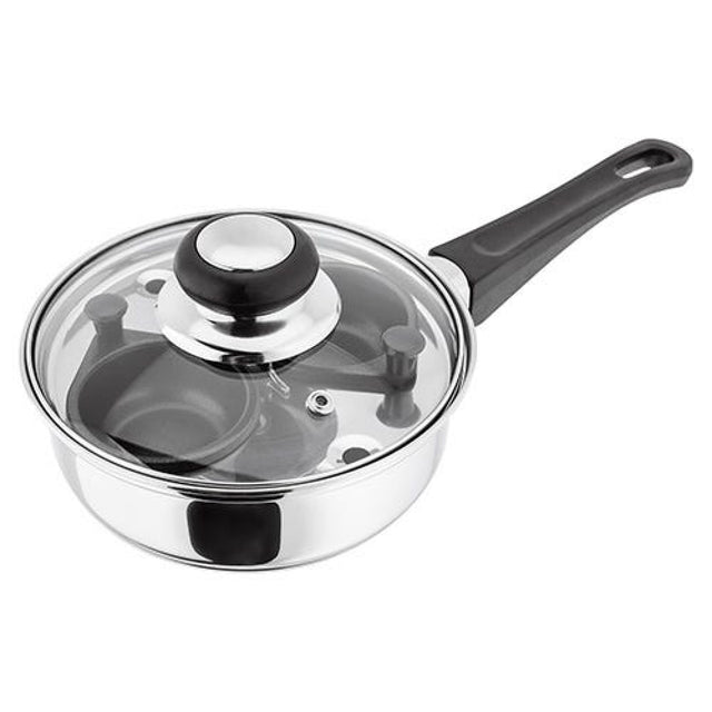 Judge Stainless Steel 16cm 2 Cup Egg Poacher