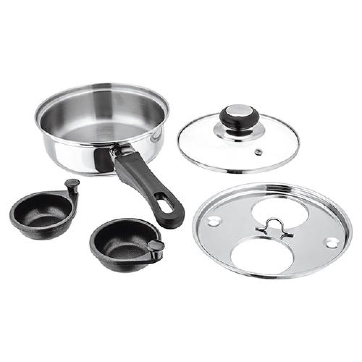 Judge Stainless Steel 16cm 2 Cup Egg Poacher