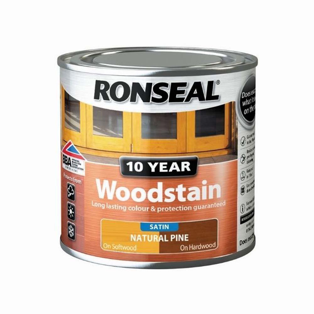 Ronseal 10 Year Woodstain - Natural Pine 2.5L - VARNISHES / WOODCARE - Beattys of Loughrea