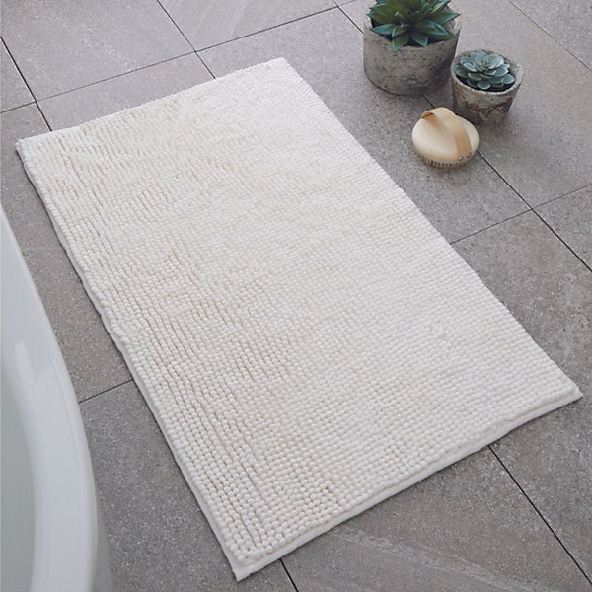 Catherine Lansfield Bathroom Bobble Bath Mat Cream - BATH MATS/SETS - Beattys of Loughrea