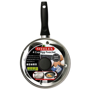 Steelex 4 Cup Heavy Egg Poacher - KITCHEN HAND TOOLS - Beattys of Loughrea