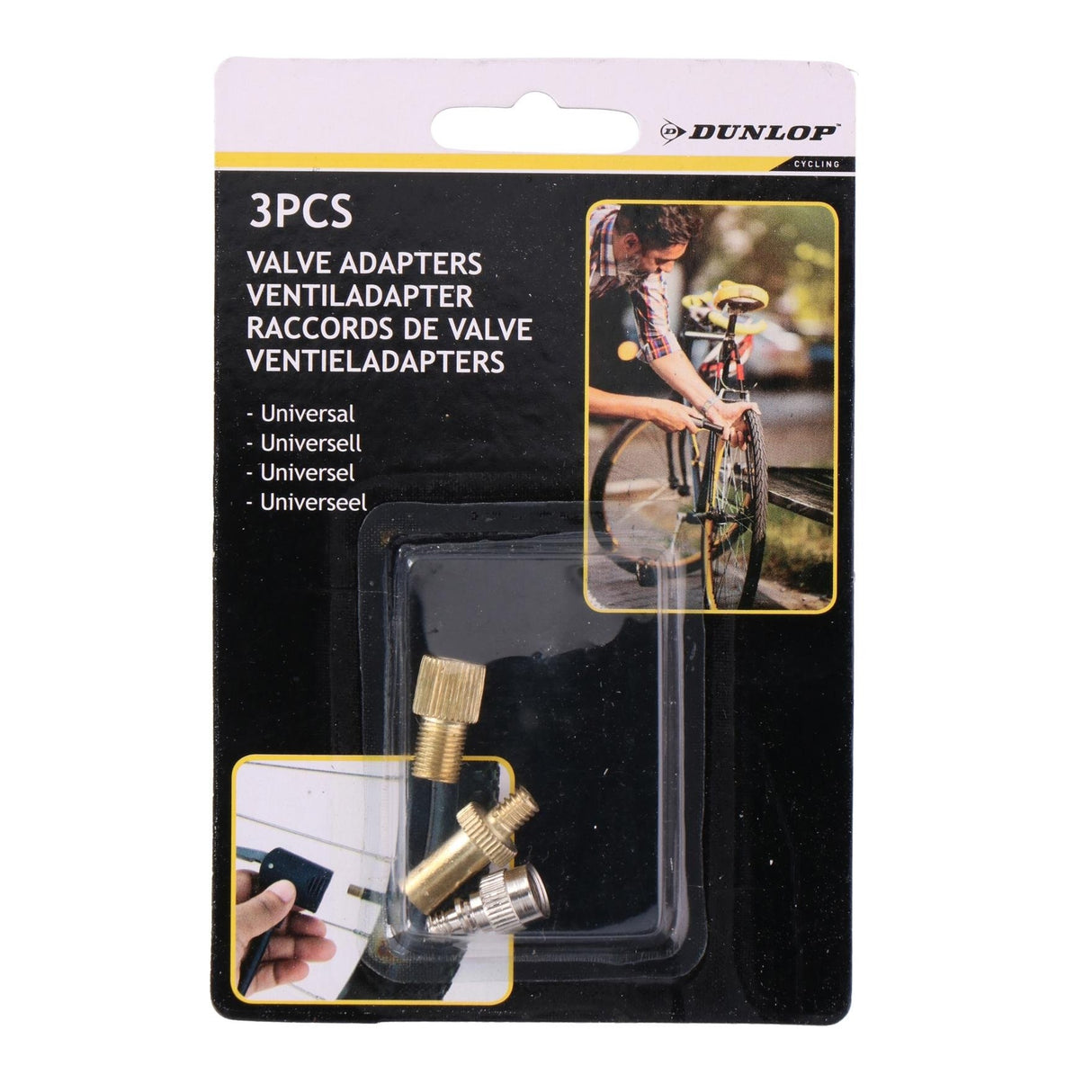 DUNLOP Valve Adapters 3 pcs