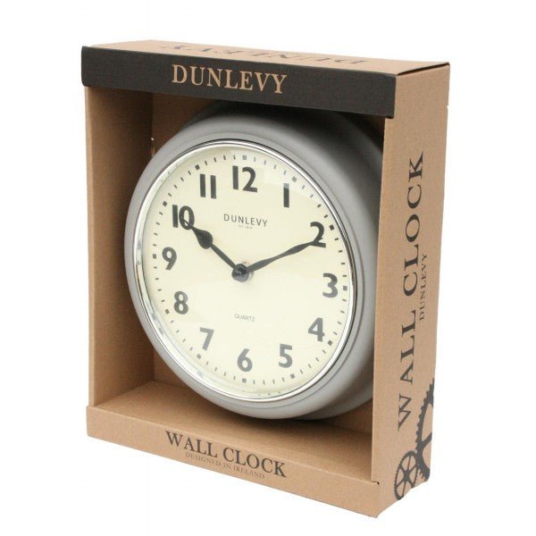 10" Plastic Deep Wall Clock - Taupe - CLOCKS - Beattys of Loughrea