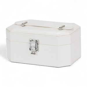 Julia Metallic Sheen Jewellery Box – Light Ivory - JEWELLERY HOLDER - Beattys of Loughrea
