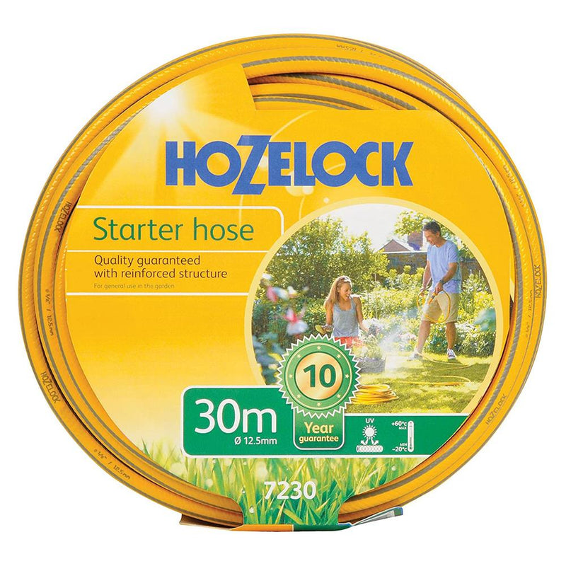 Hozelock Starter Garden Hose 30 Metre 12.5Mm (1/2In) Diameter - HOSE - Beattys of Loughrea