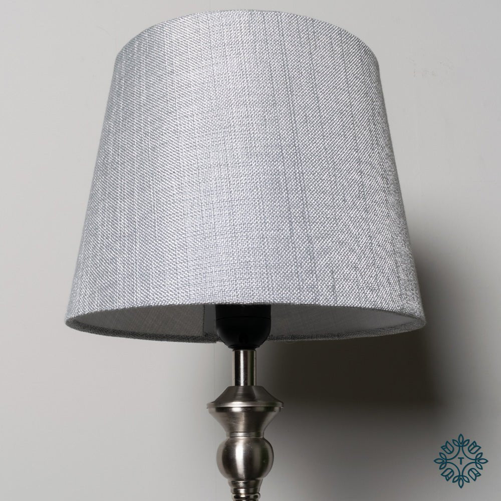 Dani Mini Buffet Lamp Silver/Grey 53cm - TABLE/BEDSIDE LAMPS - Beattys of Loughrea