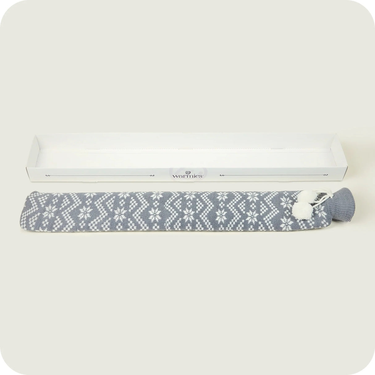 Warmies Long Hot Water Bottle Grey Nordic
