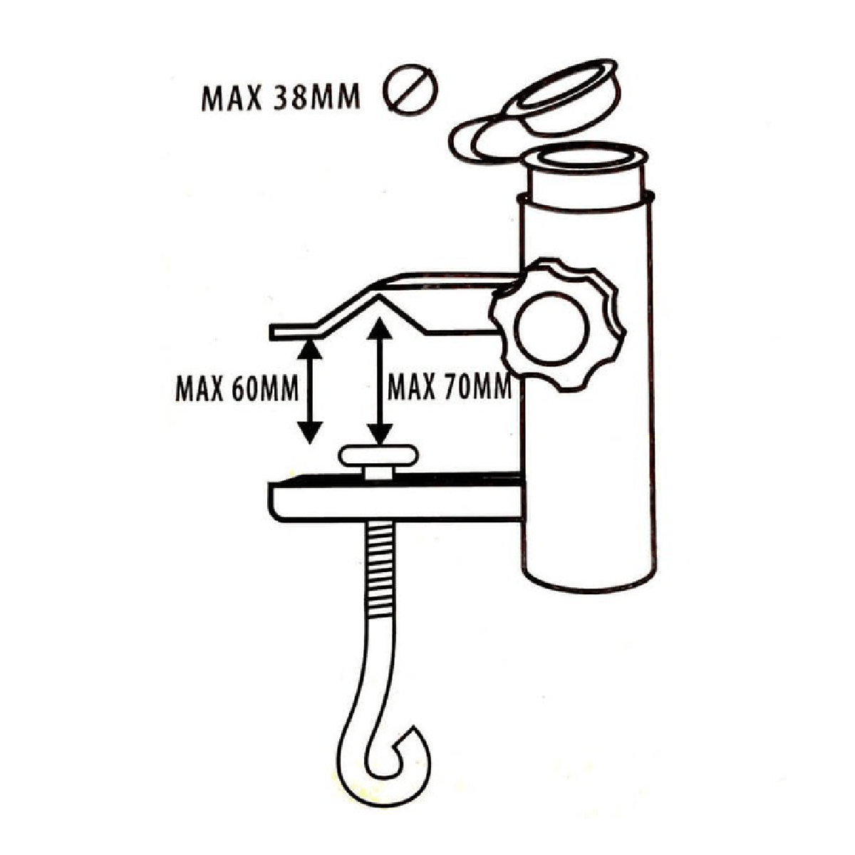 ProGarden Parasol Holder for Balcony - PARASOL BASES - Beattys of Loughrea