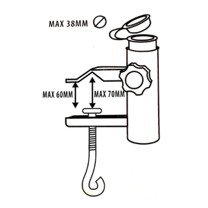 ProGarden Parasol Holder for Balcony - PARASOL BASES - Beattys of Loughrea