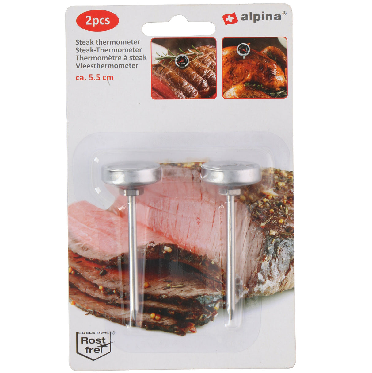 ALPINA Set of 2 Meat Thermometers