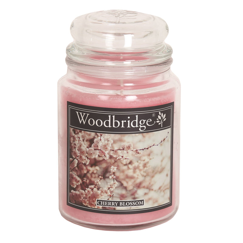 Cherry Blossom Woodbridge Large Scented Candle Jar - CANDLES - Beattys of Loughrea