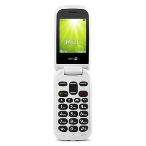 Doro 2404 Flip Mobile Phone - Black / White | 7354 - READY TO GO/MOBILE PHONES - Beattys of Loughrea