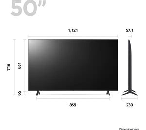 LG 50" 4K UHD Smart Television - (50UR78006LK) - TV 29" (73CM +) - Beattys of Loughrea