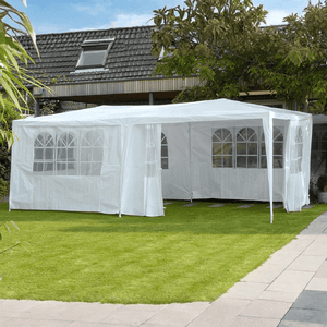 Garden Tent/Gazebo with sidewalls 6m x 3m x 2.5m - GAZEBO CANVAS & METAL - Beattys of Loughrea