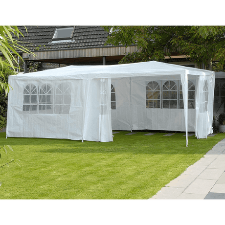 Garden Tent/Gazebo with sidewalls 6m x 3m x 2.5m - GAZEBO CANVAS & METAL - Beattys of Loughrea