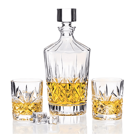 Newgrange Living Whiskey Decanter and Glasses Set - GLASS GIFTWARE - DEC STONES - Beattys of Loughrea