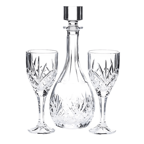 Newgrange Living Wine Decanter Set 3 Piece - GLASS GIFTWARE - DEC STONES - Beattys of Loughrea