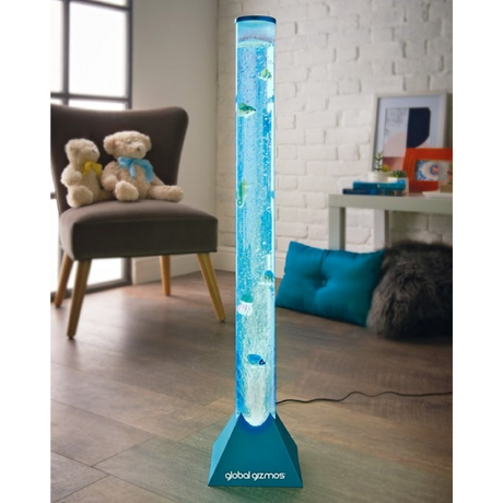 Global Gizmos 90cm Fish Water Bubble Lamp - Blue - NIGHT LIGHT PLUG IN - Beattys of Loughrea