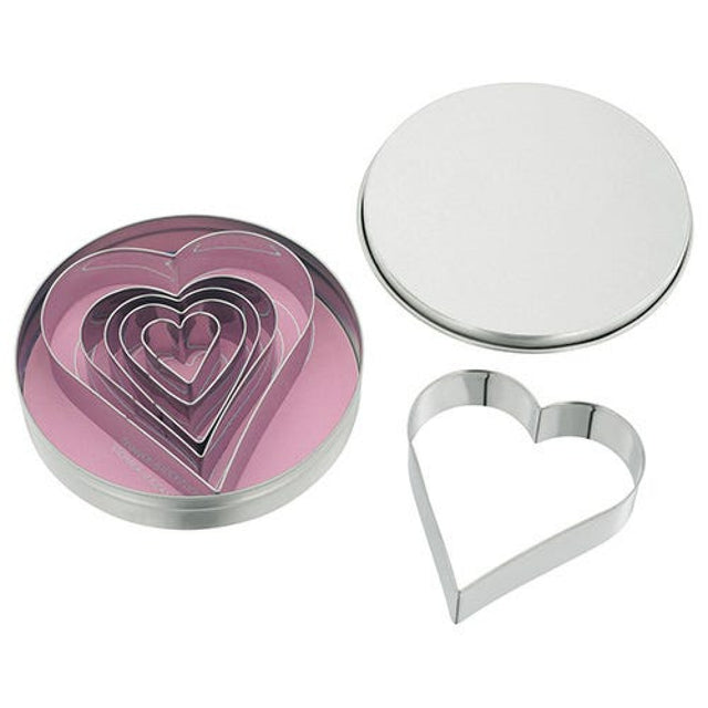 Judge Bakeware Set of 6 Heart Shaped Cutters