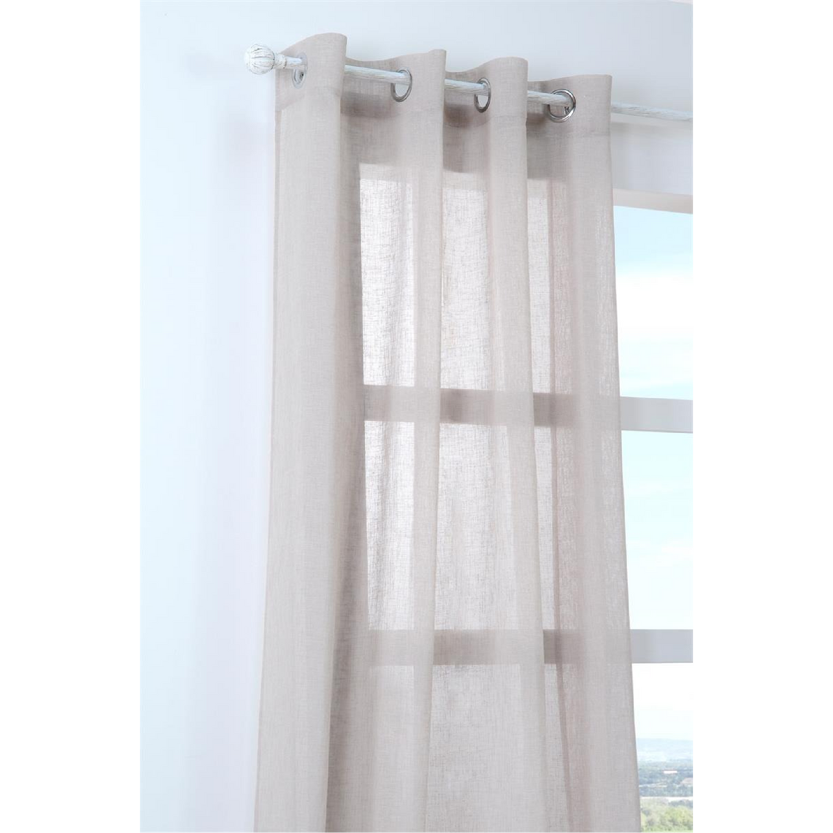Sheer Curtain Paloma Natural 140 x 260cm - CURTAINS - READY MADE - Beattys of Loughrea