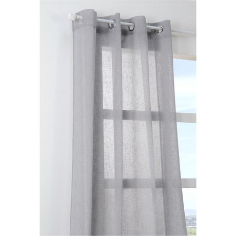 Sheer Curtain Paloma Grey 140 x 260cm - CURTAINS - READY MADE - Beattys of Loughrea