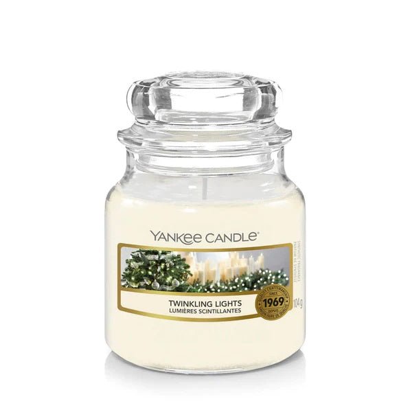 Twinkling Lights Small Yankee Candle 104g - CANDLES - Beattys of Loughrea