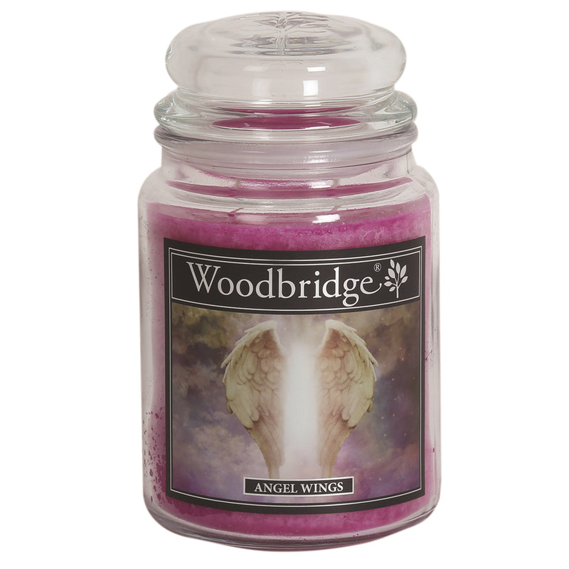 Angel Wings Woodbridge Large Scented Candle Jar - CANDLES - Beattys of Loughrea