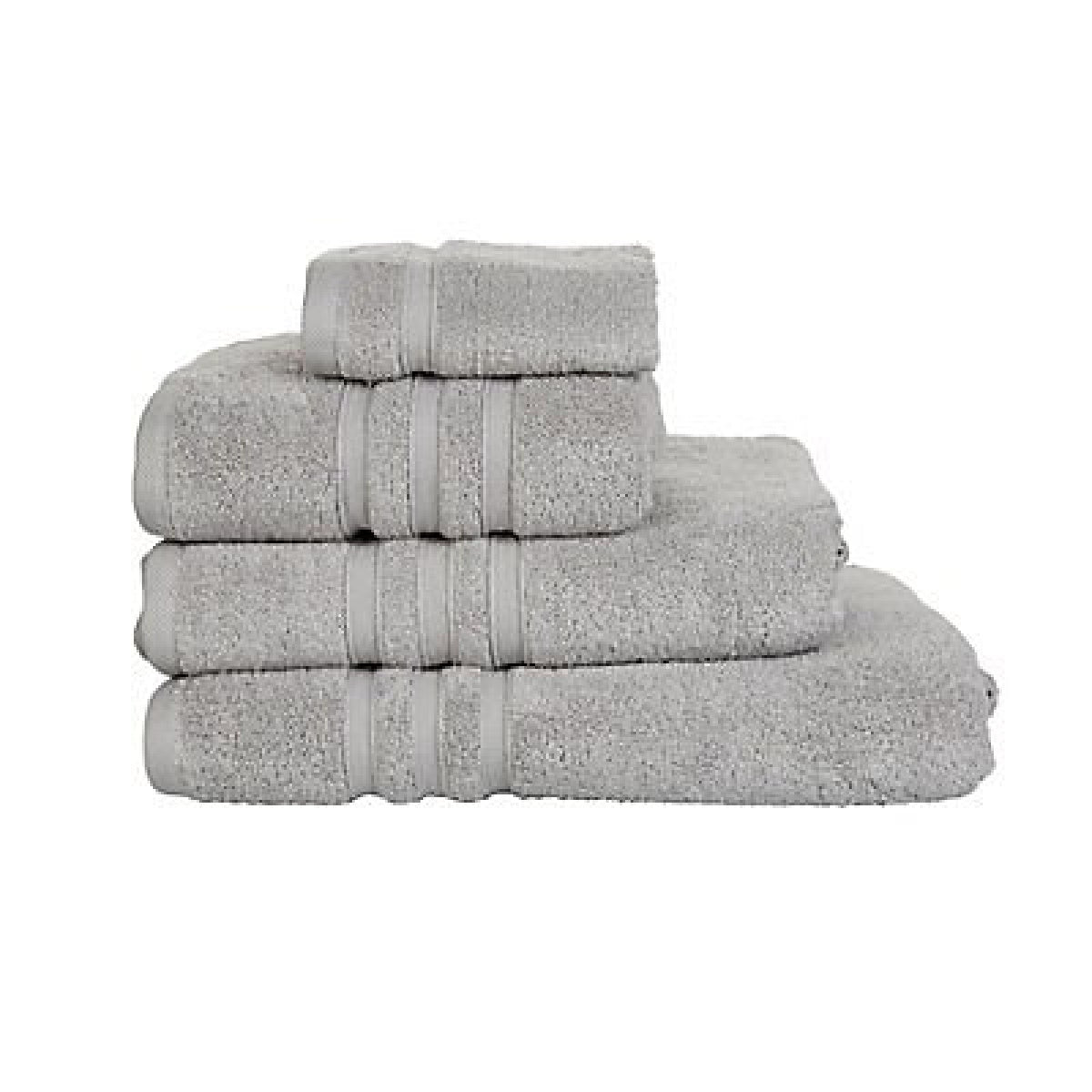 Catherine Lansfield Zero twist Grey Face cloth, Pack of 2 - TOWELS FACECLOTHS - Beattys of Loughrea
