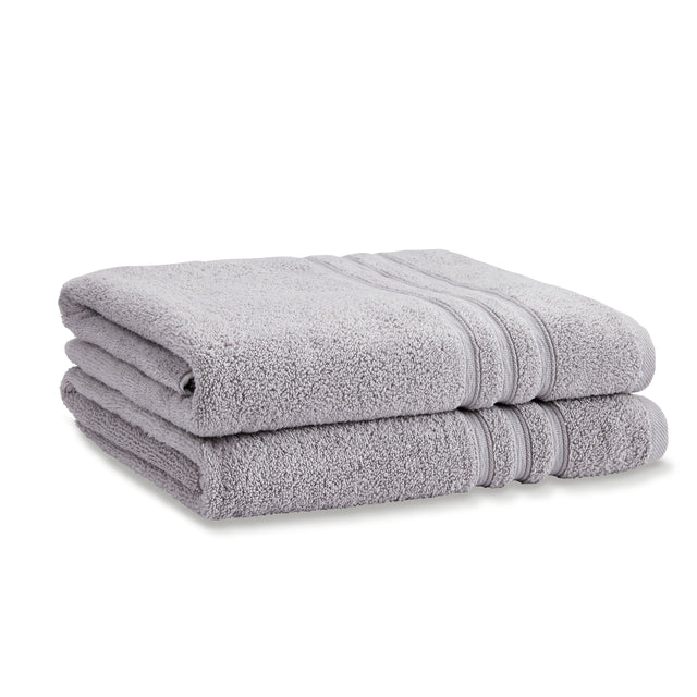 Catherine Lansfield Zero Twist Silver Bath Towel
