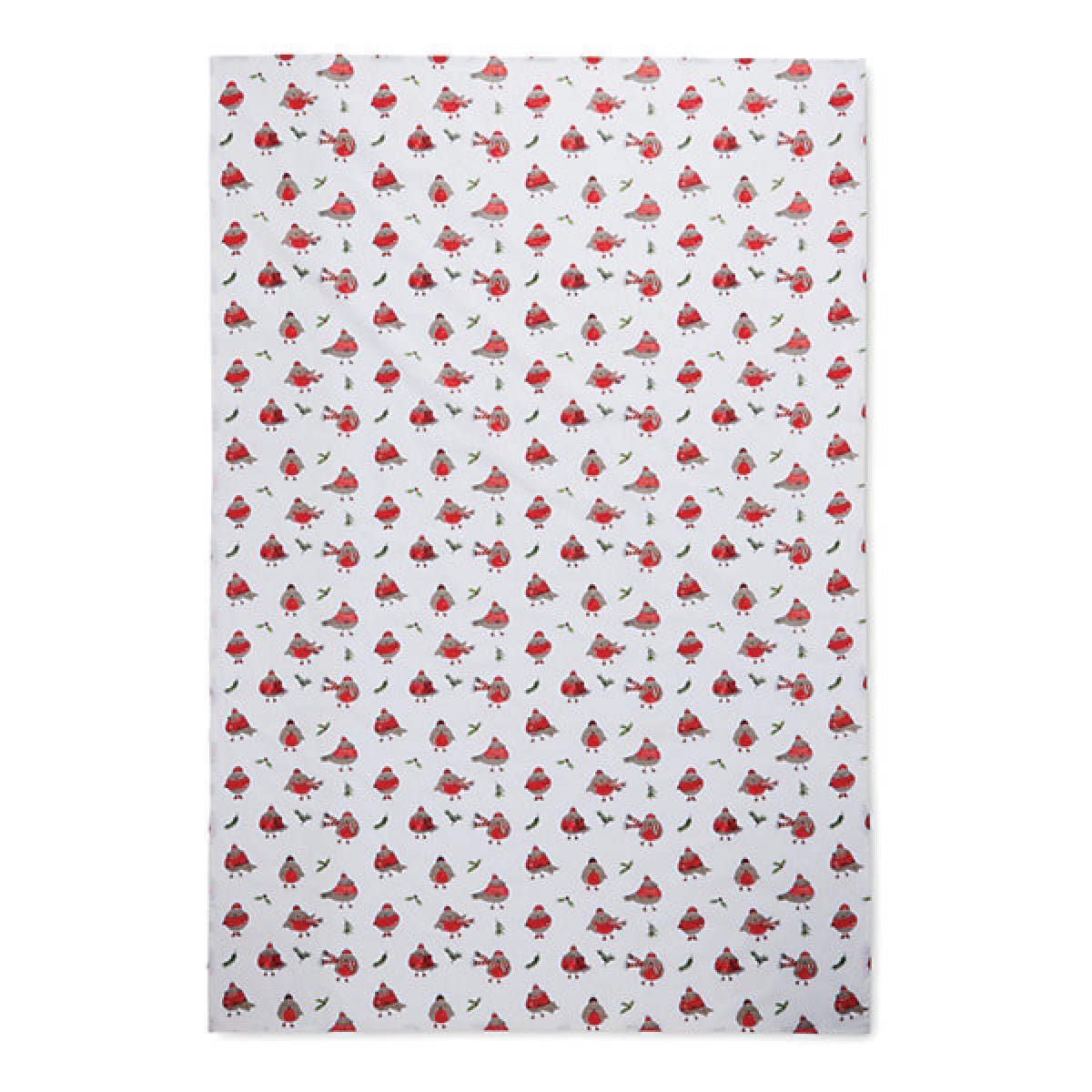 Catherine Lansfield Dining Robins Wipe Clean 137 x 229 cm Table Cloth Red - TABLECLOTHS/RUNNERS - Beattys of Loughrea