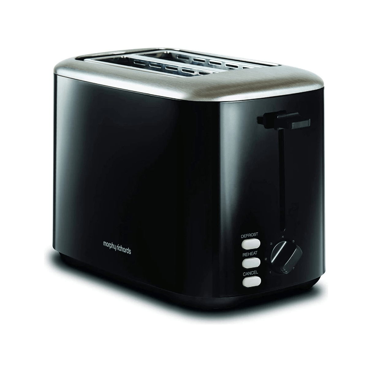 Morphy Richards Equip 2 Slice Black Toaster | 222064 - TOASTERS - Beattys of Loughrea