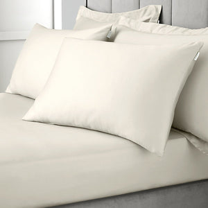 Bianca 400 Thread Count Cotton Sateen Standard Pillowcase Pair Oyster