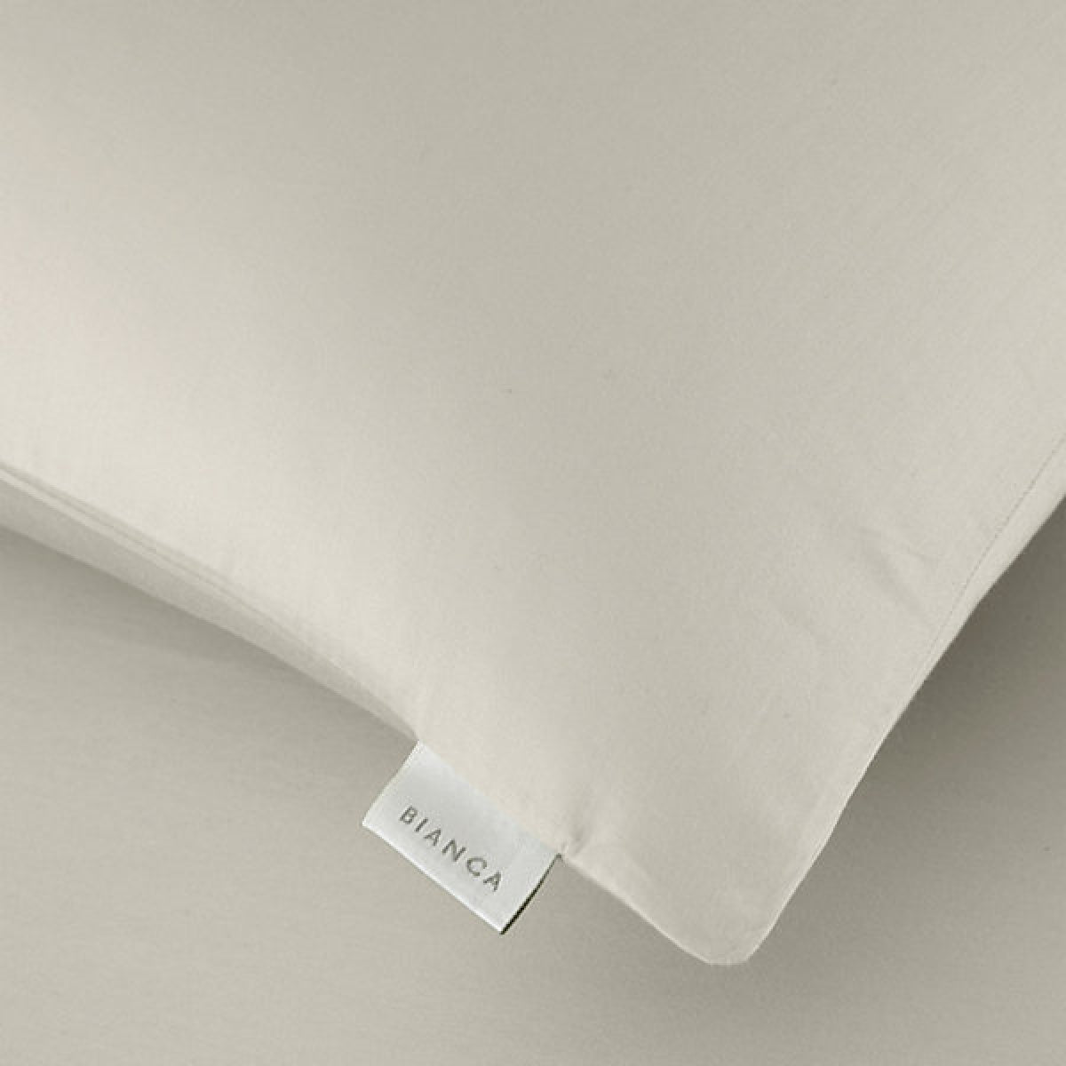 Bianca 400 Thread Count Cotton Sateen Standard Pillowcase Pair Oyster