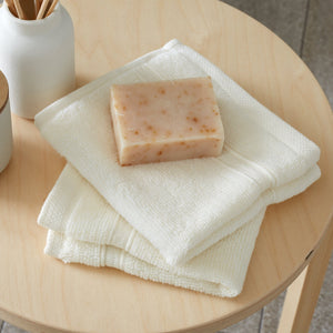 Catherine Lansfield Zero Twist Cream Face Cloth Pair - TOWELS FACECLOTHS - Beattys of Loughrea