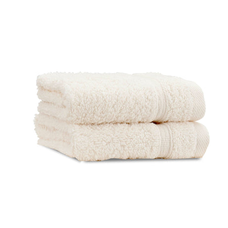 Catherine Lansfield Zero Twist Cream Face Cloth Pair - TOWELS FACECLOTHS - Beattys of Loughrea