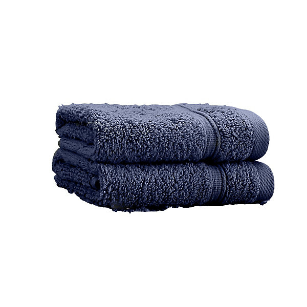 Catherine Lansfield Zero Twist Cotton Face Cloth Pair Navy Blue