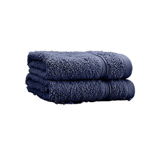 Catherine Lansfield Zero Twist Cotton Face Cloth Pair Navy Blue