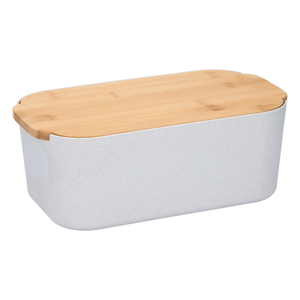 ALPINA Bread Storage Box 650g 33cm With Bamboo Lid - ENAMELWARE/JARS/TRAYS - Beattys of Loughrea