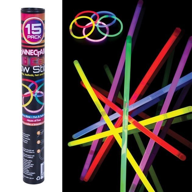 Milestone 15 Connectable Glow Sticks - ART & CRAFT/MAGIC/AIRFIX - Beattys of Loughrea