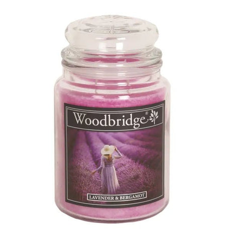 Woodbridge Lavender & Bergamot Large Jar Candle - CANDLES - Beattys of Loughrea