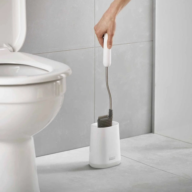 Joseph Joseph Flex™ Lite White Toilet Brush - BATHROOM T/BRUSH, CADDY, TOWEL RAIL & HOLDERS ACCESSORI - Beattys of Loughrea