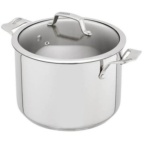 Stellar 24cm Stockpot 6L with Glass Lid - COOKWARE - S/STEEL - Beattys of Loughrea