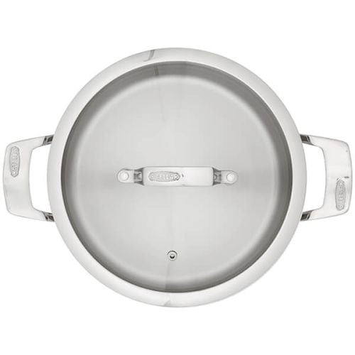 Stellar 24cm Stockpot 6L with Glass Lid - COOKWARE - S/STEEL - Beattys of Loughrea