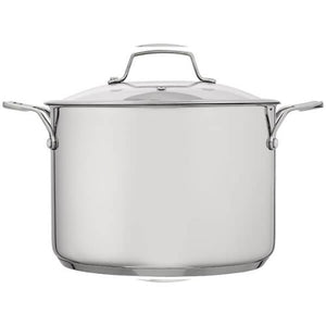 Stellar 24cm Stockpot 6L with Glass Lid - COOKWARE - S/STEEL - Beattys of Loughrea