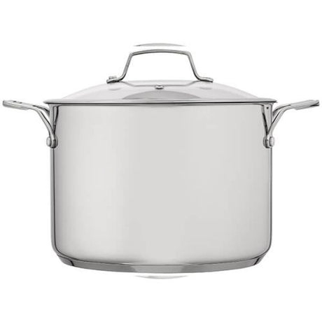 Stellar 24cm Stockpot 6L with Glass Lid - COOKWARE - S/STEEL - Beattys of Loughrea