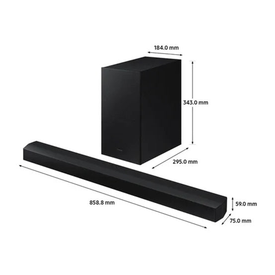 Samsung 2.1 Soundbar with Wireless Subwoofer HW-B450/XU - HOME CINEMA SYSTEM - Beattys of Loughrea