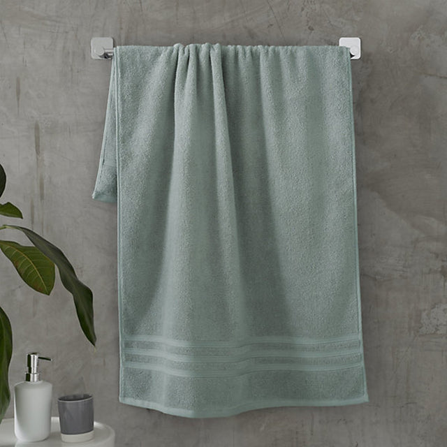 Catherine Lansfield Zero Twist Cotton Bath Sheet Sage Green