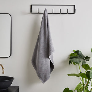 Catherine Lansfield Quick Dry Cotton 90 x 140 cm Bath Sheet Grey