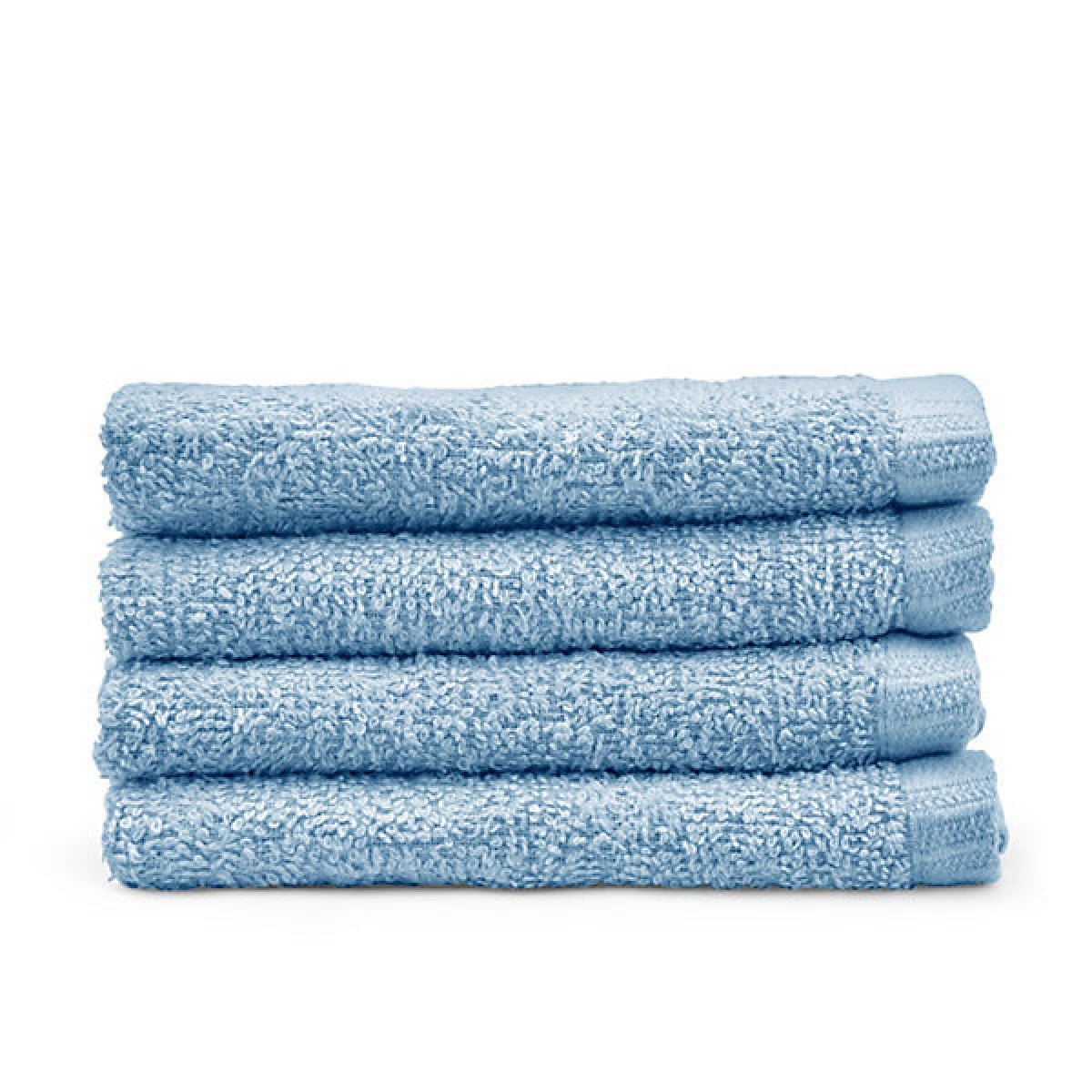 Catherine Lansfield Quick Dry Plain 30 x 30 cm Face Cloth 4 Pack Blue - SHEETS/VALANCE/MATTRESS COVER - Beattys of Loughrea